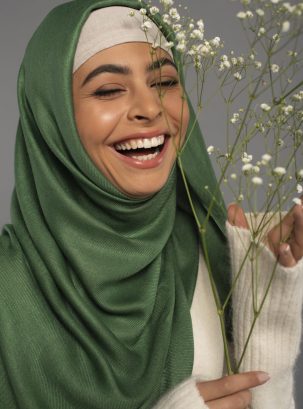 HIJABVERT FLEUR SOURIR
